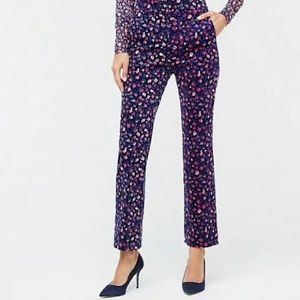 NWT J Crew floral kick out cord pant size 6 corduroy flare floral pants